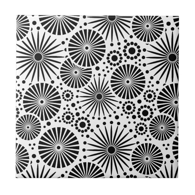 Modern black and white Tile (Front)