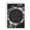Modern Black and White Watercolor Floral Frame
