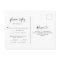 Modern Black and White Wedding | Meal Choice RSVP