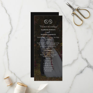 Modern Black And White Wedding Photo Program
