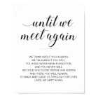 Modern Black and White Wedding Poem Memorial
