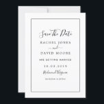 Modern Black And White Wedding Save The Date<br><div class="desc">Matching Collection in the Little Bayleigh Store!</div>