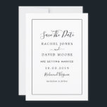 Modern Black And White Wedding Save The Date<br><div class="desc">Matching Collection in the Little Bayleigh Store!</div>