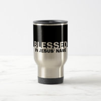 Modern Black BLESSED In Jesus' Name Christian