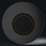 Modern Black Brushed Gold Classic Monogram Ping Pong Ball<br><div class="desc">Minimal monogrammed design features a brushed metallic gold monogram emblem with your initial in classic block typography,  on a black background for a clean,  simple stylish look.</div>