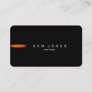 Modern Black Business Card