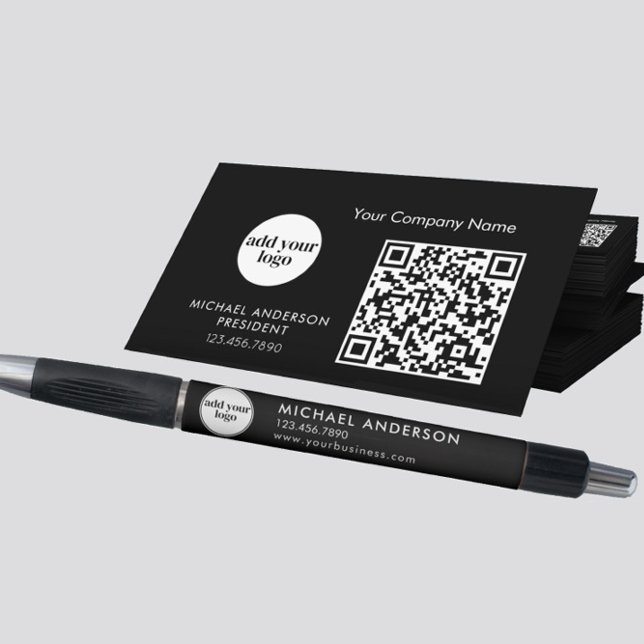 Modern Black Business Custom Company Logo  Pen (Creator Uploaded)