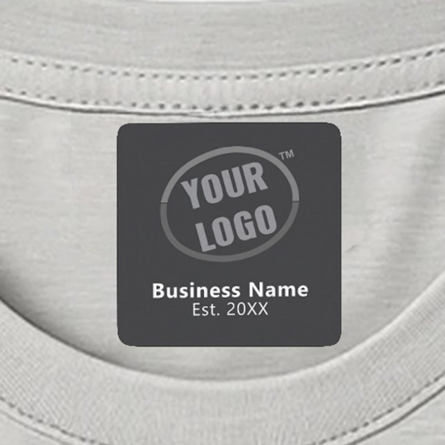 Modern Black Business Name Custom Logo Clothing (Creator Uploaded)
