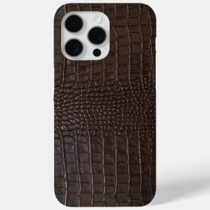 Modern Black Crocodile iPhone 15 Pro Max Case