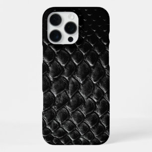 Modern Black Crocodile iPhone 16 Pro Max Case