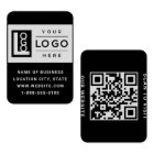 Modern Black Custom Logo and QR Code