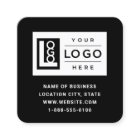 Modern Black Custom Logo and QR Code
