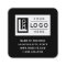 Modern Black Custom Logo and QR Code