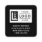 Modern Black Custom Logo and QR Code