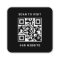 Modern Black Custom Logo and QR Code