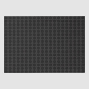Modern Black Dark Grey Sleek Minimalist Dot Tissue Paper