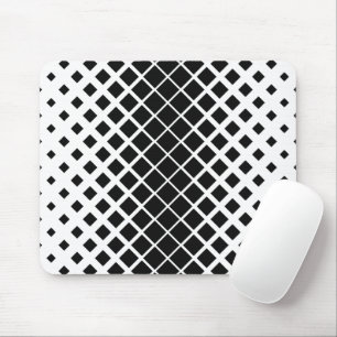 Modern Black Dissolving Square Block Pattern Mouse Pad