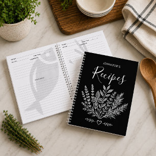 Modern Black Family Cookbook Notebook