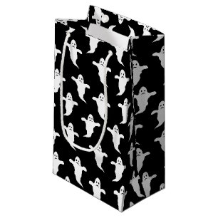 Modern Black Ghosts Halloween Home Decor Small Gift Bag