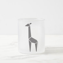 Modern black giraffe symbol