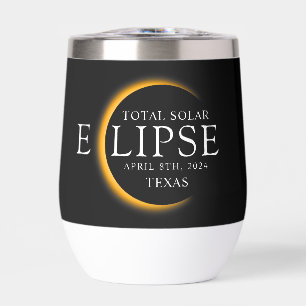 Modern Black & Gold 2024 Texas Total Solar Eclipse
