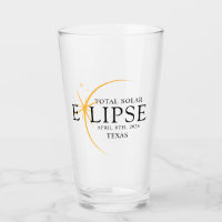 Modern Black & Gold 2024 Texas Total Solar Eclipse