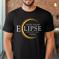 Modern Black & Gold 2024 Texas Total Solar Eclipse