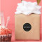 Modern Black & Gold Candle Circle Label Packaging