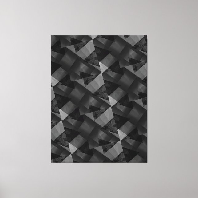 Modern -BLACK-GRAY-Very Nice    Canvas Print (Front)
