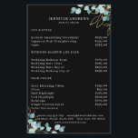Modern, Black Greenery Flyer<br><div class="desc">Modern, Greenery Flayer in black, white, green blue gold.Edit your product in minutes by adding your data. You can change the font/color/position by "further personalize".</div>