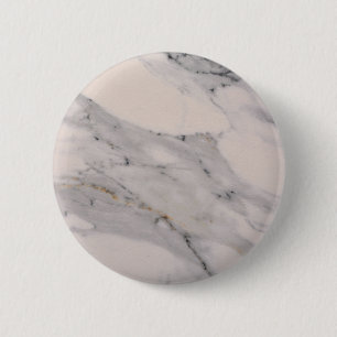 Modern black grey pink marble pattern 2 inch round button