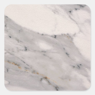 Modern black grey pink marble pattern  square sticker
