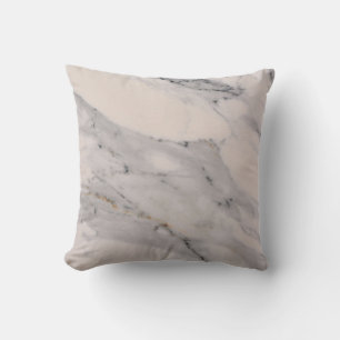 Modern black grey pink marble pattern  throw pillow