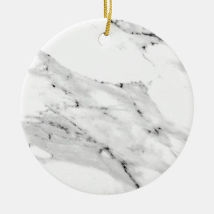 Modern black grey white marble pattern  ceramic ornament