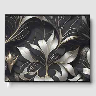 Modern Black Guest Book