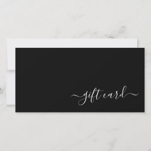 Modern Black Hair Stylist Script Gift Certificate