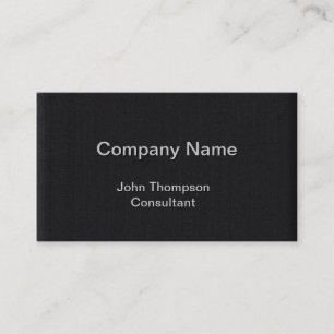 Modern Black Herringbone Business Card