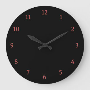 Modern black  large clock