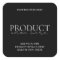 Modern Black Minimalist Custom Product Labels