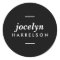 Modern Black Personalized Stickers