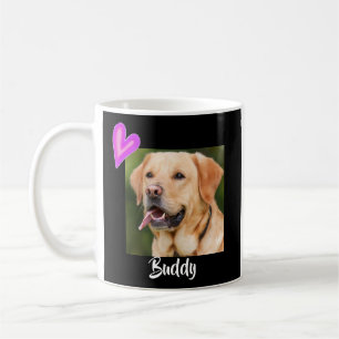 Modern Black Pet Photo Mug Customize Dog Cat