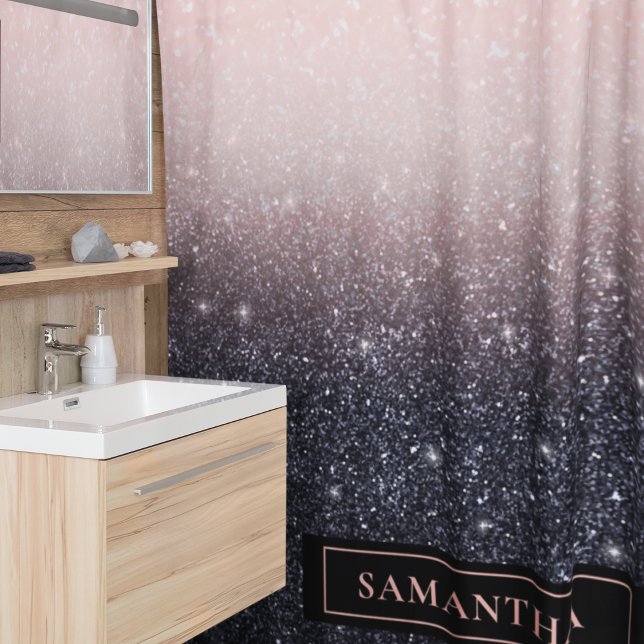 Modern Black & Pink Glitter Sparkles Name (Creator Uploaded)