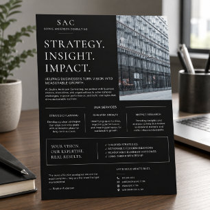 Modern Black Professional Consultant Flyer