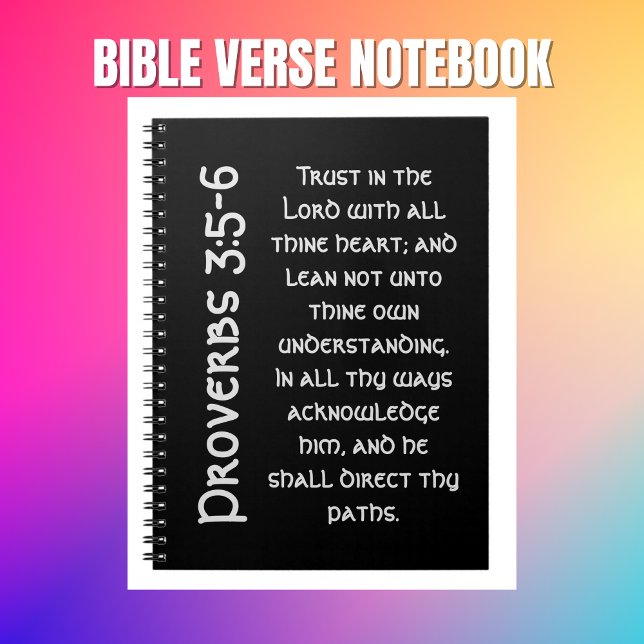 Modern Black Proverbs Bible Study Notebook (Bible Verse Notebooks)
