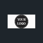 Modern Black QR Code Logo | Sleek & Professional Canvas Print<br><div class="desc">This design is usable by all. The text, colours, logo, and images may all be added, changed, or resized as needed.Many thanks.</div>