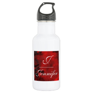 Modern Black & Red Abstract - Creative & Artistic 532 Ml Water Bottle