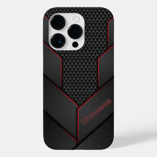 modern black & red stylish Case-Mate iPhone 14 pro case