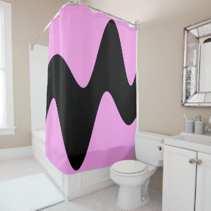 Modern Black River Pink
