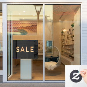 Modern Black Sale Light Sign