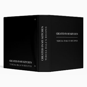 Modern Black Stylish From My Kitchen Binder